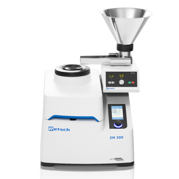 Retsch ZM 300 Ultra Santrifüj Değirmen  Besleme Malzemesi: Yumuşak, Orta Sert, Kırılgan, Lifli Malzeme Giriş Büyüklüğü: < 10 mm Çıkış Büyüklüğü: < 40 Um
