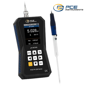 PCE PH 228LAB-ME3 Portatif pH Metre -2… +20 pH GLP Veri Yönetimi Türkçe Menü Dili Küçük Hacimli Sıvı Numuneleri için