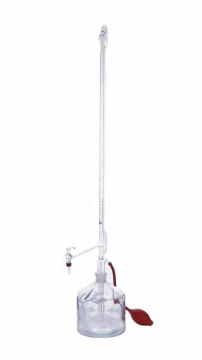 BORUCAM Cam Musluklu Şeffaf Otomatik Büret 10 mL (Sandıklı)