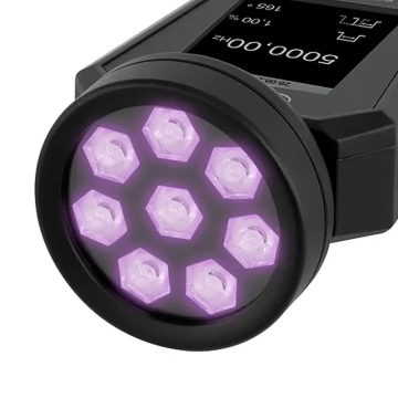 PCE LES 108UV-385 8 UVA LED'li Stroboskop 60... 300000 FPM 385 nm 8 Yüksek Güçlü UV LED