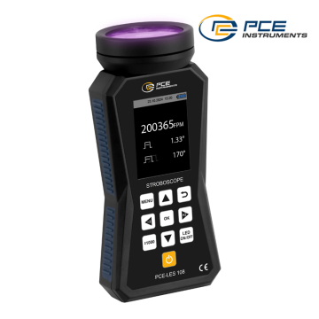 PCE LES 108UV-385 8 UVA LED'li Stroboskop 60... 300000 FPM 385 nm 8 Yüksek Güçlü UV LED