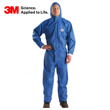 3M™ 4530 Koruyucu Tulum L Mavi Kuru Partiküllere, Belirli Sınırlı Sıvı Kimyasal Sıçramalarına Karşı (CE Tip 5/6)