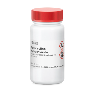 Sigma-Aldrich T7660 Tetracycline hydrochloride powder, BioReagent, suitable for cell culture 25 gr