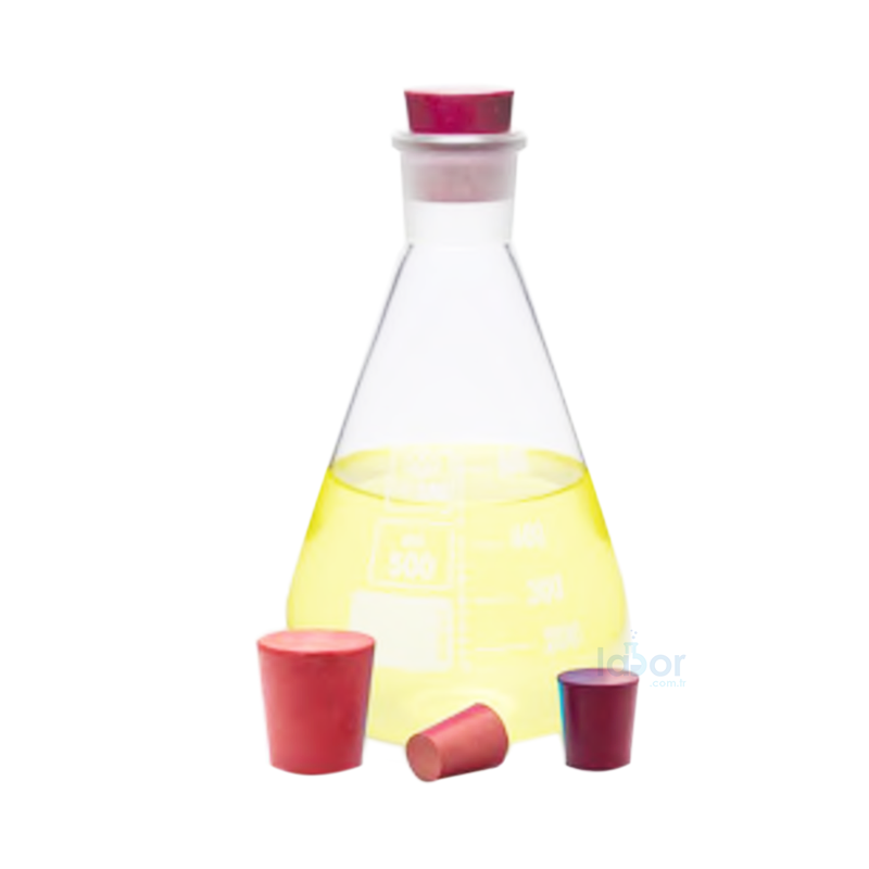 ISOLAB Tıpa - Kauçuk - 79,0 x 92,0 mm Çap - 65 mm H - 3 Adet/Paket