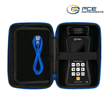 PCE LES 308UV-385 Stroboskop 60... 300000 FPM 365 nm 8 Yüksek Güçlü UV LED