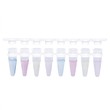 ISOLAB PCR Şeridi - Demonte Düz Kapaklı - 8 x 0,2 ml Tüp Şeriti - 12 Adet
