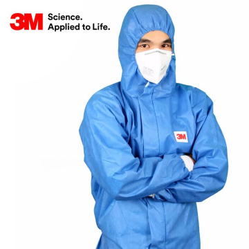 3M™ 4532+ Koruyucu Tulum M Mavi, Artırılmış Yağ ve Alkol Performansı, Kuru Partiküllere, Belirli Sınırlı Sıvı Kimyasal Sıçramalarına Karşı (Tip 5 ve 6)