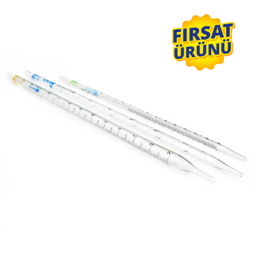 TARSON 940010 Serolojik Pipet Steril (Tek Tek Steril) PS 1 mL 500 Adet / Paket