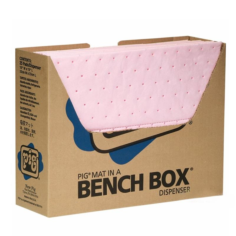 New Pig®  Haz-Mat Mat3510 Tehlikeli Kimyasal Emici Ped Bench Box