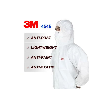3M™ 4545 Koruyucu Tulum M Belirli, Sınırlı Kimyasal Sıçrama ve Katı Hava Kaynaklı Partikül Koruma (Tip 5 ve 6)
