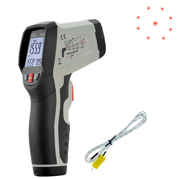 CEM DT836 Dairesel Lazer Işıklı Kızılötesi Termometre -50... 1000 °C