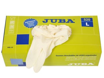 Juba 520 Latex, Pudralı, Beyaz Eldiven