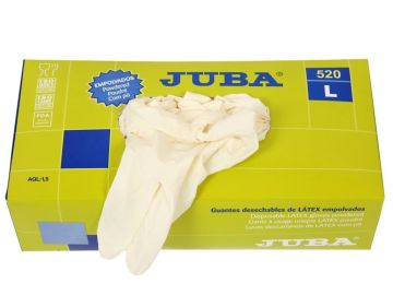 Juba 520 Latex, Pudralı, Beyaz Eldiven