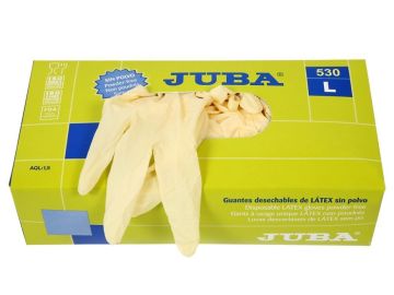Juba 530 Latex, Pudrasız, Beyaz Eldiven