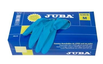 Juba 530B Latex, Pudrasız, Mavi Eldiven