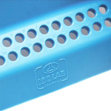 ISOLAB Mikrotüp Standı - 3 Sıralı - Mavi