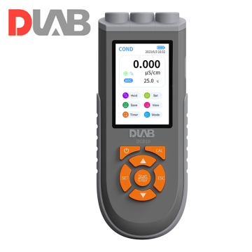 DLAB DPC10 pH ORP İletkenlik TDS Tuzluluk Direnç ve Sıcaklık Ölçer D201T-H pH Probu ve DCON201T İletkenlik Probu ile