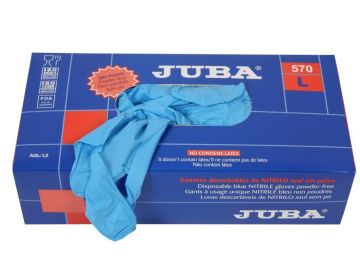 Juba 570 Nitril, Pudrasız, Mavi Eldiven