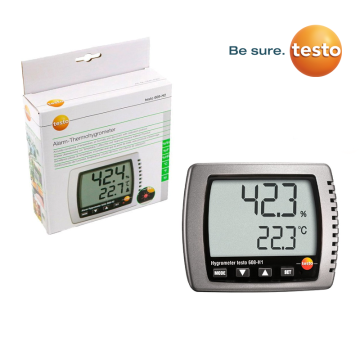 Testo 608-H2 Alarmlı Sıcaklık ve Nem Ölçer -10... +70 °C / 2... 98% rH