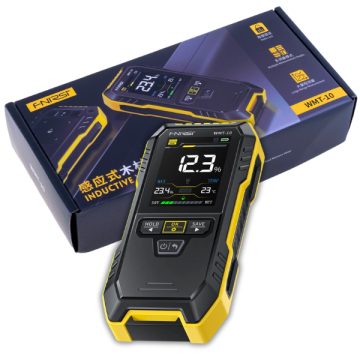 FNIRSI WMT-10 Manyetik Sensörlü Ahşap ve Yapı Malzemesi Nem Ölçer Alçı Duvar: %0... %25, Tuğla Duvar: %0... %43, Yumuşak Ağaç: %0... %75, Sert Ağaç: %0... %75