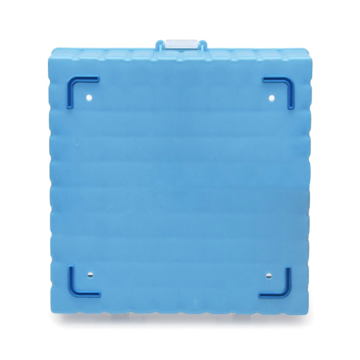 ISOLAB Tüp Kutusu - P.P - 100 Delikli - Menteşeli - Mavi - Ø11.6 mm tüpler için