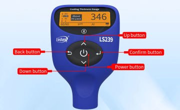 LS239 Otomotiv Boya Ölçer Uzman Sürümü Türkçe Menü 0,0... 5000 μm
