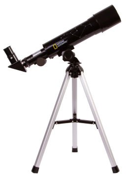 BRESSER NATIONAL GEOGRAPHIC 50/360 AZ Teleskop Akromatik refrakter. Objektif lens çapı (açıklık): 50 mm. Odak uzaklığı: 360mm