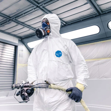 DuPont™ Tyvek® 500 Xpert S Başlıklı Kimyasal Koruyucu Tulum Kategori III, Tip 5-B, 6-B