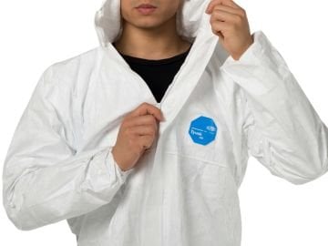 DuPont™ Tyvek® 500 Xpert S Başlıklı Kimyasal Koruyucu Tulum Kategori III, Tip 5-B, 6-B