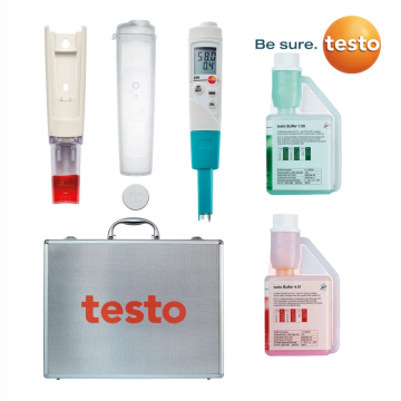 Testo 206 pH1 SET pH ve Sıcaklık Ölçer IP68 0… 14 pH / 0,01 pH | 0… +60 °C / 0,1 °C