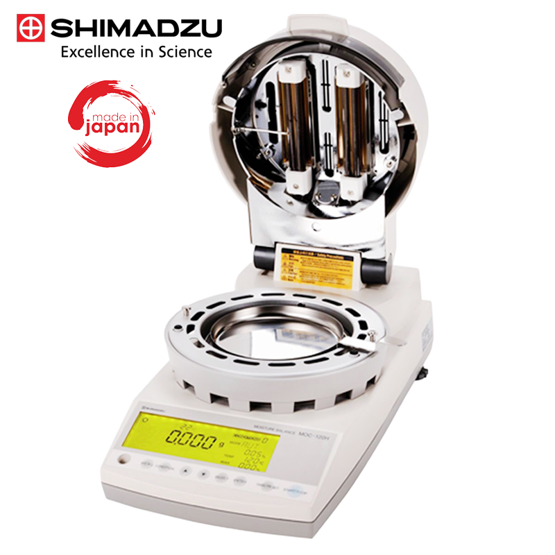 SHIMADZU MOC-120H Nem Tayin Cihazı 120 gr / 1 mg / %0.01 / 30... 200 °C