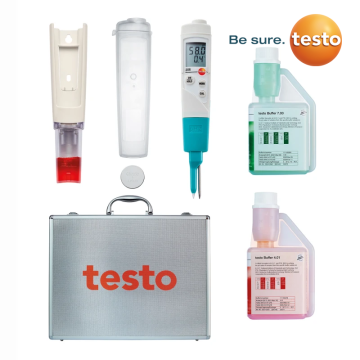 Testo 206 pH2 SET Kıvamlı ve Yarı Katı Maddeler için pH ve Sıcaklık Ölçer IP68 0… 14 pH / 0,01 pH | 0… +60 °C / 0,1 °C