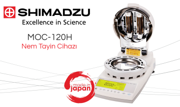 SHIMADZU MOC-120H Nem Tayin Cihazı 120 gr / 1 mg / %0.01 / 30... 200 °C