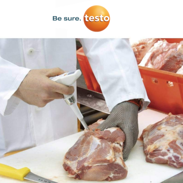 Testo 205 Kıvamlı ve Yarı Katı Maddeler için pH ve Sıcaklık Ölçer 0… 14 pH / 0,01 pH | 0… +60 °C / 0,1 °C