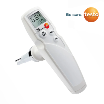 Testo 205 SET Kıvamlı ve Yarı Katı Maddeler için pH ve Sıcaklık Ölçer 0… 14 pH / 0,01 pH | 0… +60 °C / 0,1 °C