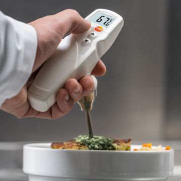 Testo 205 SET Kıvamlı ve Yarı Katı Maddeler için pH ve Sıcaklık Ölçer 0… 14 pH / 0,01 pH | 0… +60 °C / 0,1 °C