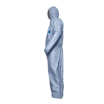 DuPont™ Tyvek® 500 Xpert XL Mavi Başlıklı Kimyasal Koruyucu Tulum Kategori III, Tip 5-B, 6-B