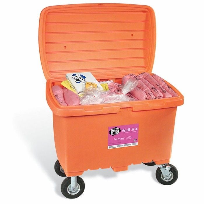 New Pig®  Haz-Mat Kıt380 Tehlikeli Kimyasal Dökülme Kiti Mobil Konteyner Ekstra Büyük