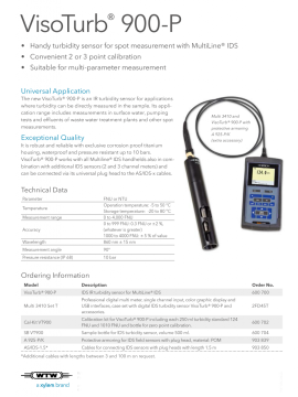 WTW Visoturb 900-P Bulanıklık Ölçüm Elektrodu