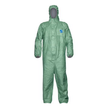 DuPont™ Tyvek® 500 Xpert XXL Yeşil Başlıklı Kimyasal Koruyucu Tulum Kategori III, Tip 5-B, 6-B