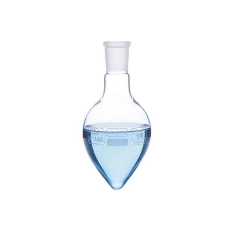 ISOLAB Balon - Kalp Tipi - Şilifli - Merkez Boyun : NS 14/23 - 50 ml