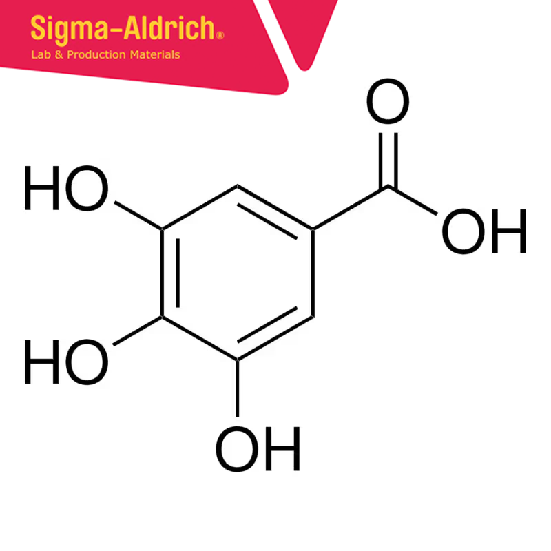 Sigma-Aldrich 27645 Gallic acid monohydrate ≥99% (HPLC), solid CAS No.: 5995-86-8 250 gr