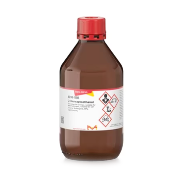 Sigma-Aldrich M3148 2-Mercaptoethanol for molecular biology, suitable for electrophoresis, suitable for cell culture, BioReagent, 99% (GC/titration) CAS. No;60-24-2 100 mL