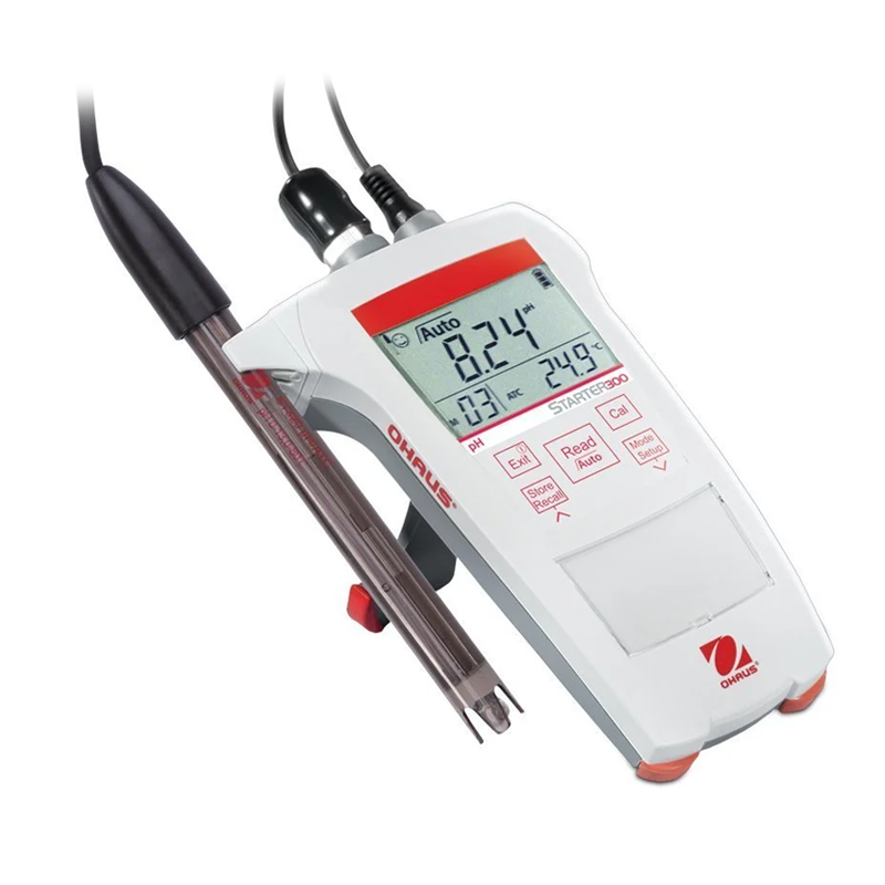 OHAUS ST 300 pH-G Portatif pH Metre ST322 Epoksi Elektrod ile 0.00...14.00 pH  / -1999... 1999 mV /  0... 100 °C