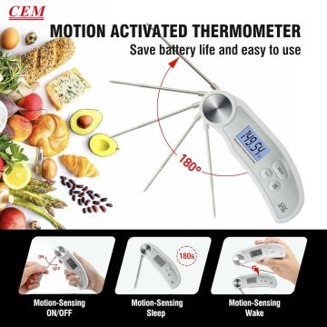 CEM DT Saplama Tip Termometre IP67 HACCP Uyumlu -50... +300 °C