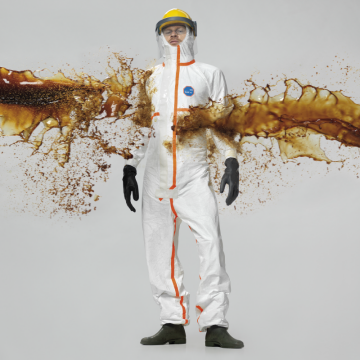 DuPont™ Tyvek® 800 J M Kimyasal Koruyucu Tulum Kategori III, Tip 3-B, Tip 4-B, Tip 5-B, Tip 6-B