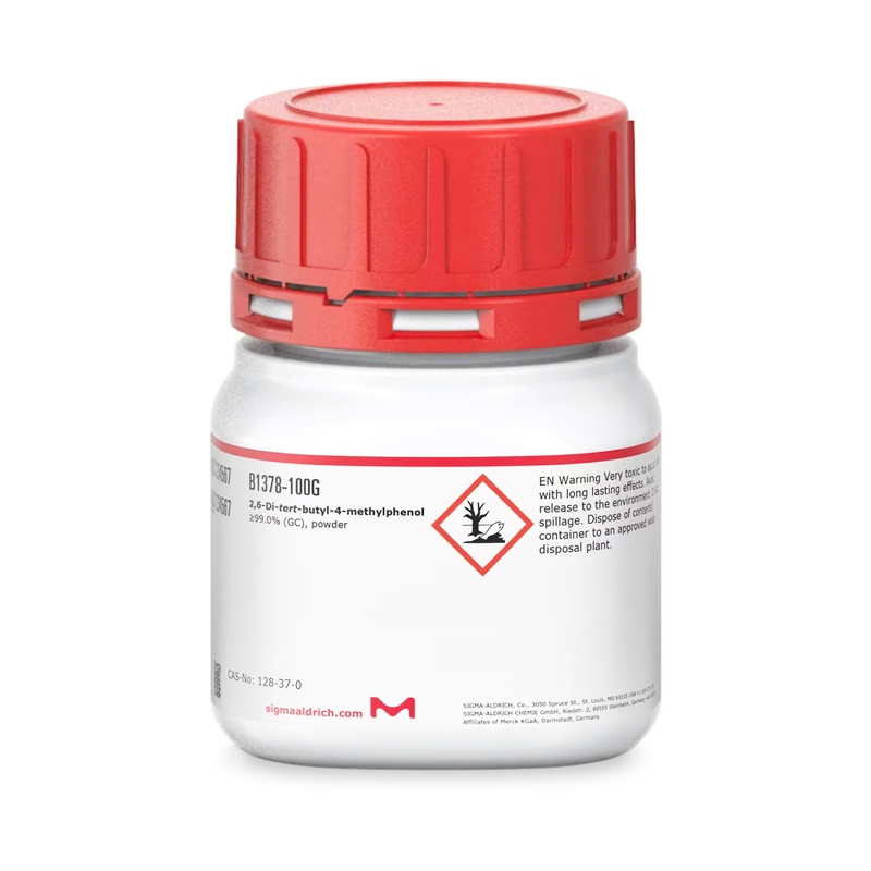 Sigma-Aldrich B1378 2,6-Di-tert-butyl-4-methylphenol ≥99.0% (GC), powder 100 gr