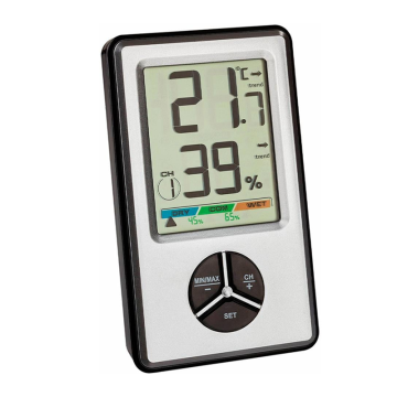 TFA 30.5045.54 Termo Higrometre (Kalibrasyon Fonksiyonlu)  0... +60 °C / 10... 99% RH
