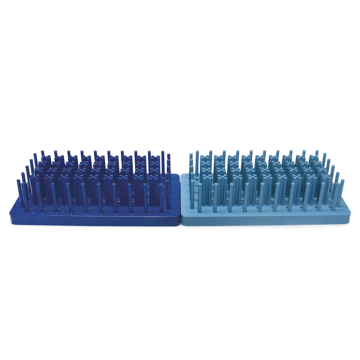 ISOLAB Tüp Standı - ABS - Kirpi Model - 15 ml Tüpler İçin - Lacivert