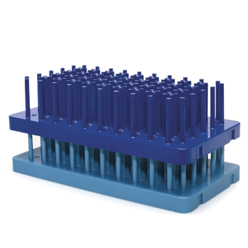 ISOLAB Tüp Standı - ABS - Kirpi Model - 15 ml Tüpler İçin - Lacivert